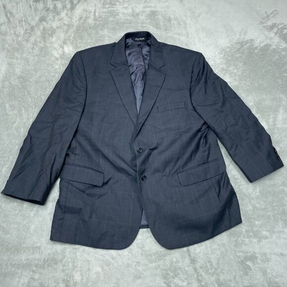 Jos A Bank Mens Signature Gray Wool Silk Blazer Jacket Size 46S a0261 - Picture 1 of 11